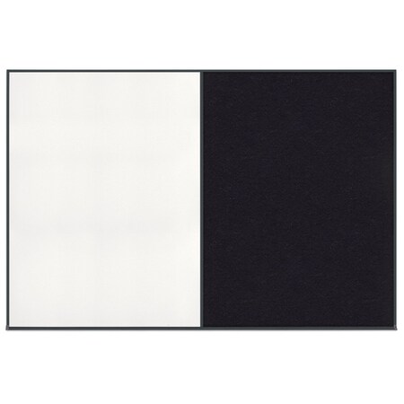 United Visual Products Enclosed Corkboard, 1 Door, 72"x36", 4" Fra UV3404-SATIN-MEDGRY